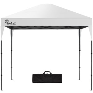 RED TRACK | 3x3m Ultra Compact Folding Gazebo | Carry Bag | Portable Outdoor Popup Marquee | Camping & Beach | White