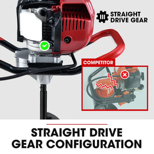 BAUMR-AG BPX-1400 Petrol Post Hole Digger | 38cc 4-Stroke | 150mm Auger | 600mm Extension Shaft