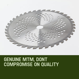 MTM Brush Cutter Blade | 40 Tooth | Carbide Tipped | Whipper Snipper Brushcutter