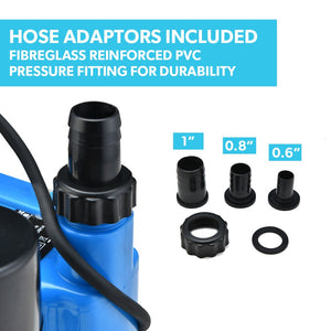 PROTEGE Tight Access Clean/Grey Water Submersible Sump Pump | Vertical Float Switch
