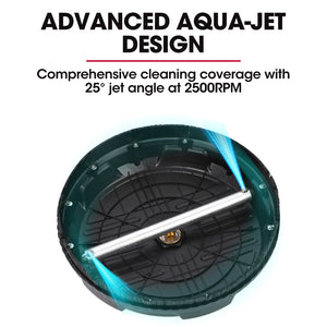 JET-USA Pressure Washer Surface Cleaner | 15" Nylon | 1/4" Fitting for Concrete Driveway Patio Floor