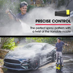 JET-USA RX535 Electric High Pressure Washer | 2600PSI | 2 Nozzles | Brush Head | Deck Cleaner | Detergent Bottle