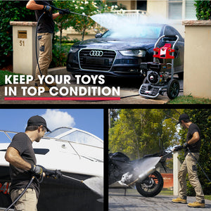 JET-USA High Pressure Washer | 4800PSI | Petrol Powered | 30m Hose | Drain Cleaner | CX630