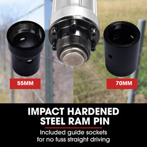 BAUMR-AG Electric Post Driver | HP360e | 2200W | 2 Piling Sleeves Included