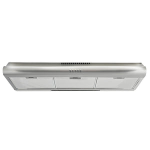 EUROCHEF Fixed Rangehood | 90cm | Stainless Steel | 3-Speed | Halogen Lights | EFR90S