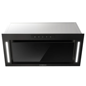 EUROCHEF Undermount Rangehood | 60cm | Black | 3-Speed | LED Lights | EUR60B