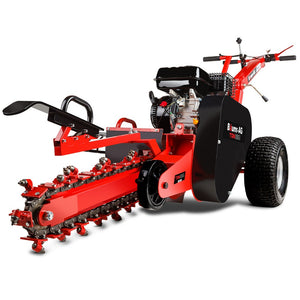 BAUMR-AG Trench Digger | TRN660 | 8HP | 600mm x 90mm | Heavy-Duty Carbide Claws | EZ Start | Adjustable Controls