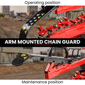 BAUMR-AG Trench Digger | TRN660 | 8HP | 600mm x 90mm | Heavy-Duty Carbide Claws | EZ Start | Adjustable Controls