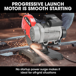 Baumr-AG 2400W 16" Metal Cut-Off Cold Saw | Commercial-Grade | Brushless Motor | Soft Start | 45° Mitre Chop