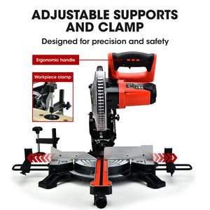 BAUMR-AG Compound Mitre Saw | 210mm | Dual Bevel Sliding Drop Saw | 1500W