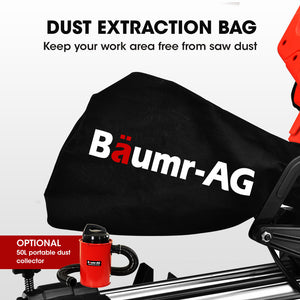 BAUMR-AG Compound Mitre Saw | 210mm | Dual Bevel Sliding Drop Saw | 1500W