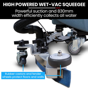 Auch FSH18 Floor Scrubber & Dryer | 490mm, Battery Powered, Walk Behind, Commercial Grade