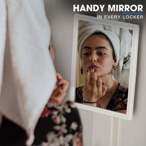 Fortia 6-Door Metal Storage Cabinet | Lockers for Gym & Office, Black and Grey