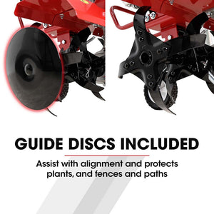 Baumr-AG Petrol Garden Tiller Cultivator | 150CC 4-Stroke | Rotary Hoe Soil Power Rototiller