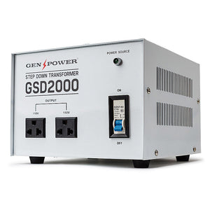 GENPOWER Step Down Transformer | 2000W | 240V to 110V Voltage Converter | AU-US