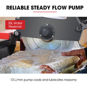 Baumr-AG 2000W 14" Brick & Masonry Table Saw | Electric Tile & Concrete Cutting | With Stand