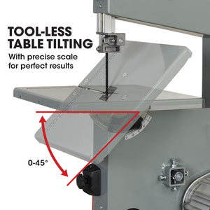 Baumr-AG 500W 115mm Wood Bandsaw | Portable Benchtop Band Saw Cutting Machine with Stand