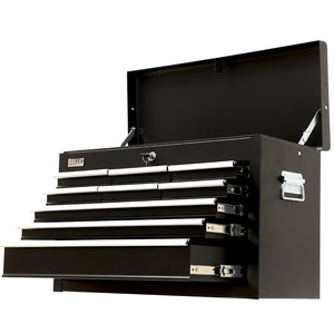 Bullet Pro 9 Drawer Tool Box Chest | Organiser Mechanic Garage Storage Toolbox Set | Black