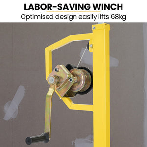 UNIMAC Drywall & Panel Lifter | 1200 x 3600 | 68kg Max | Gyprock Sheet | Galvanised | No-mark Locking Castors