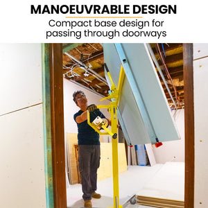 UNIMAC Drywall & Panel Lifter | 1200 x 3600 | 68kg Max | Gyprock Sheet | Galvanised | No-mark Locking Castors