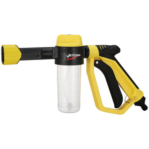 Jet-USA Foam Cannon Soap Applicator Gun | For Garden Hose, Snow Foamer with Soap Bottle, Quick Connect