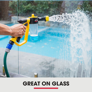 Jet-USA Foam Cannon Soap Applicator Gun | For Garden Hose, Snow Foamer with Soap Bottle, Quick Connect