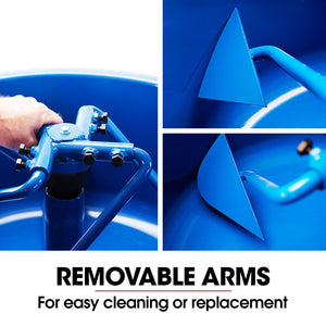 BAUMR-AG 120L Forced Action Pan Mixer | 1500W Electric Direct Drive Motor | Mortar Screed Resin Cement Mixer | 10 Inch Solid Rubber Wheels