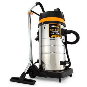 UNIMAC Wet & Dry Vacuum Cleaner | 100L | 2400W | Heavy-Duty | Dual Copper Motors | Workshop, Car, Carpet