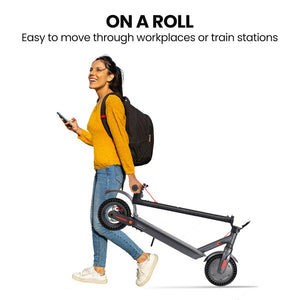 ALPHA Urban 8 Electric Scooter | 25km Range, 8.5-Inch Wheels, Brushless Motor, Motorised Commuter eScooter for Adults, Grey