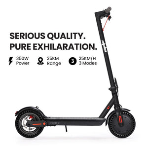 ALPHA Urban 8 Electric Scooter | 25km Range, 8.5-Inch Wheels, Brushless Motor, Motorised Commuter eScooter for Adults, Black