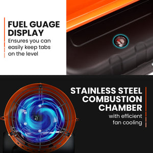 UNIMAC Industrial Diesel Heater | 50KW | Portable | Indirect Forced Air Space Heater