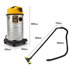 UNIMAC 30L Wet and Dry Vacuum Cleaner | Blower & Bagless | 2000W Drywall Vac