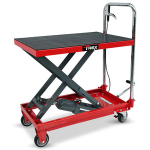 T-REX Scissor Lift Platform Trolley | 230KG Capacity | Hydraulic | Non-Skid Rubber Pad