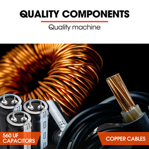 Rossi 160A Inverter Stick Welder | MMA ARC DC Multi-Metal Gasless Welding Machine | For Stainless Steel & Aluminium | 15A Plug