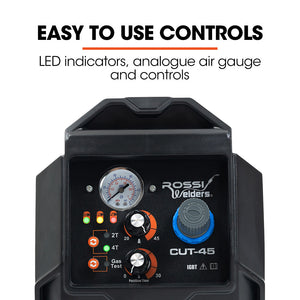 ROSSI Plasma Cutter | 45A | Non-Touch Pilot ARC | Cuts Painted & Rusty Metal | DC Inverter