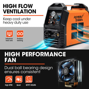 ROSSI Plasma Cutter | 45A | Non-Touch Pilot ARC | Cuts Painted & Rusty Metal | DC Inverter