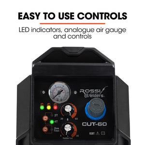 Rossi 60A Plasma Cutter | Non-Touch Pilot ARC | Cuts Painted & Rusty Metals | DC Inverter Cutting Machine