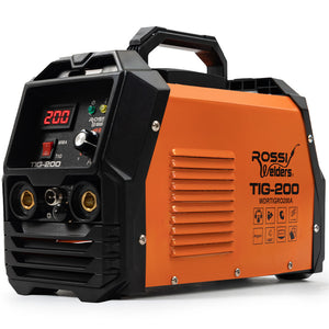 Rossi NextGen TIG/MMA 200A Welder | TIG-200 | Argon Gas | HF Start | Regulator Included