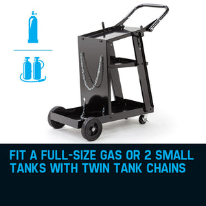 ROSSI Welding Cart Trolley | MIG TIG ARC MMA | Plasma Cutter Storage Workbench