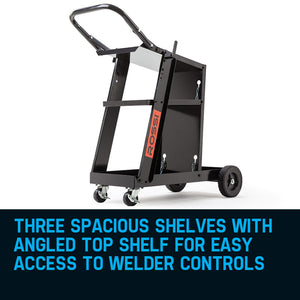 ROSSI Welding Cart Trolley | MIG TIG ARC MMA | Plasma Cutter Storage Workbench