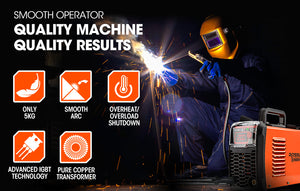 Rossi 250A Stick Welder | Portable ARC MMA Inverter Welding Machine | 15A Plug