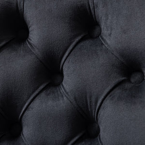 Velvet Home Office Chair | Black