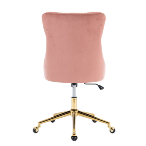 Velvet Home Office Chair | Pink