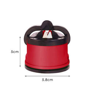 Kitchen Knife Sharpener | Suction Grip for Knives, Blades, Scissors | Sharpening Tool