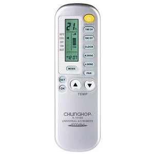 Universal Aircon Remote Control | Silver | 1-in-1000 Brands AC Replacement