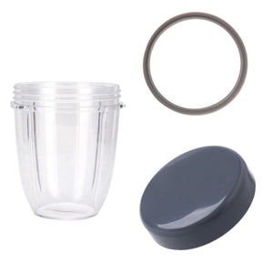 For Nutribullet Short Cup + Stay Fresh Lid + Grey Seal | For 600W & 900W Models
