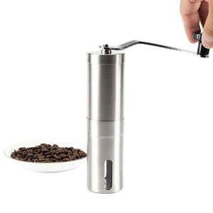Coffee Bean Grinder | Stainless Steel Ceramic Burr | Manual Hand Crank Nut Mill