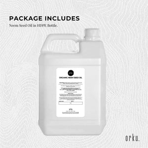 Orku 5L Organic Neem Seed Oil | Debitterised | Cold Pressed Azadirachtin Indica