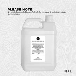 Orku 5L Organic Neem Seed Oil | Debitterised | Cold Pressed Azadirachtin Indica