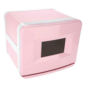 8L Electric Towel Warmer | Pink | UV Steriliser Cabinet | Small Hot Heater & Sanitiser